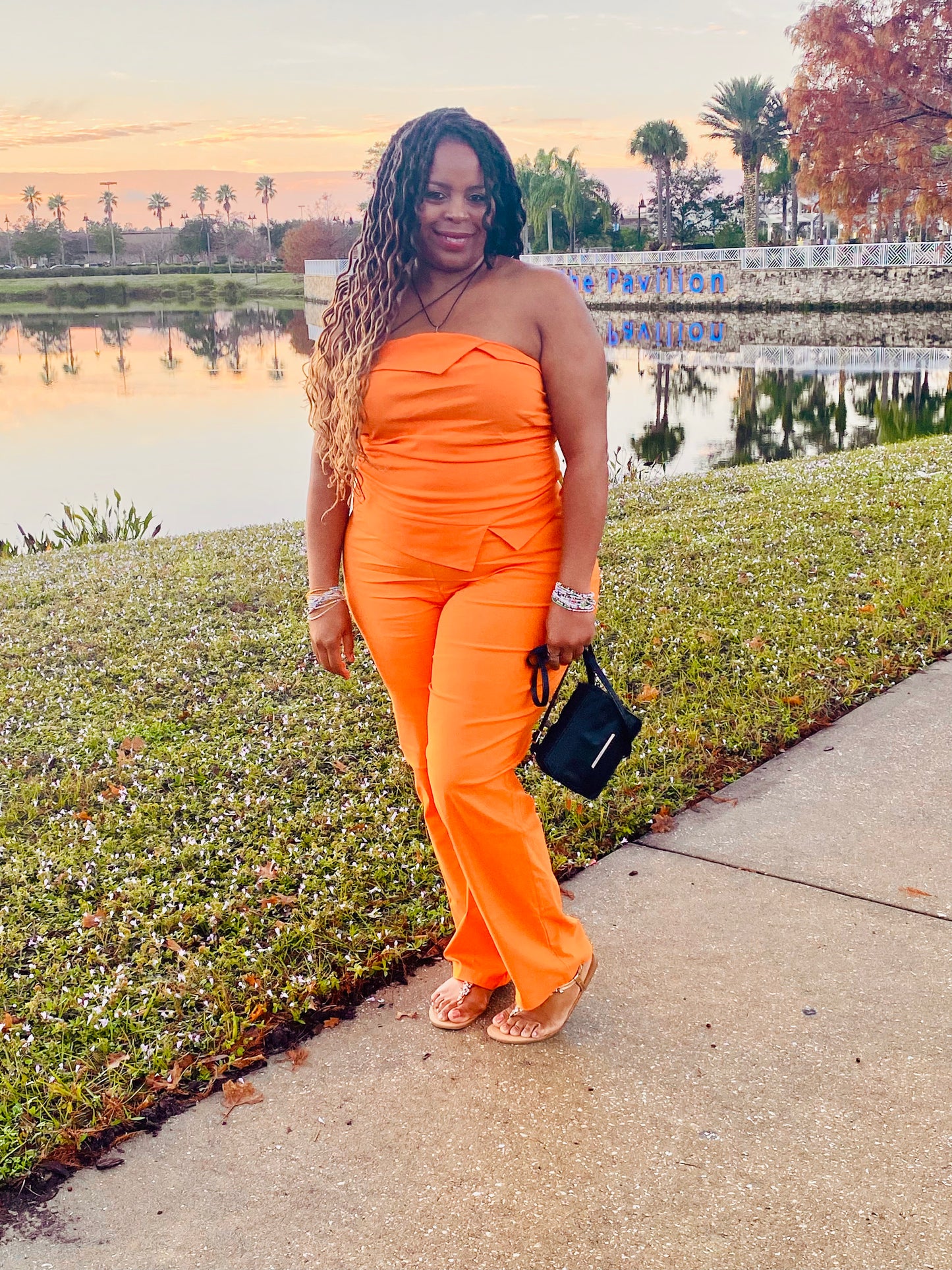 Fold Over Pant Set Plus