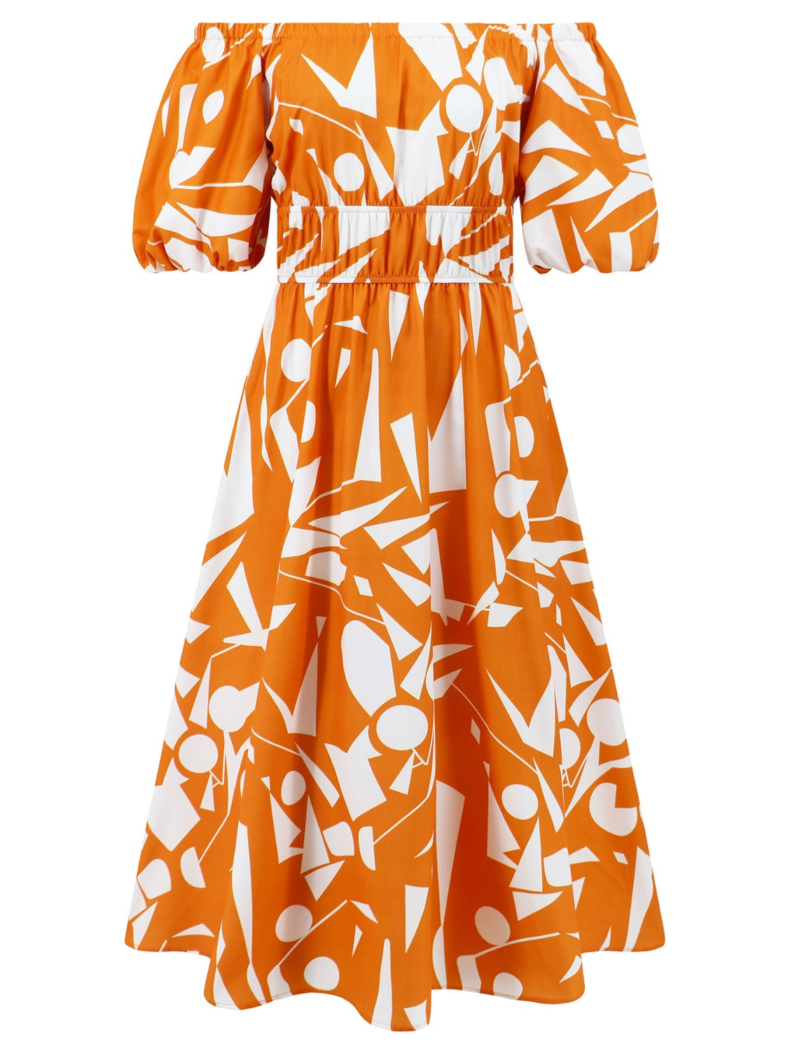Balloon Sleeve Plus Dress