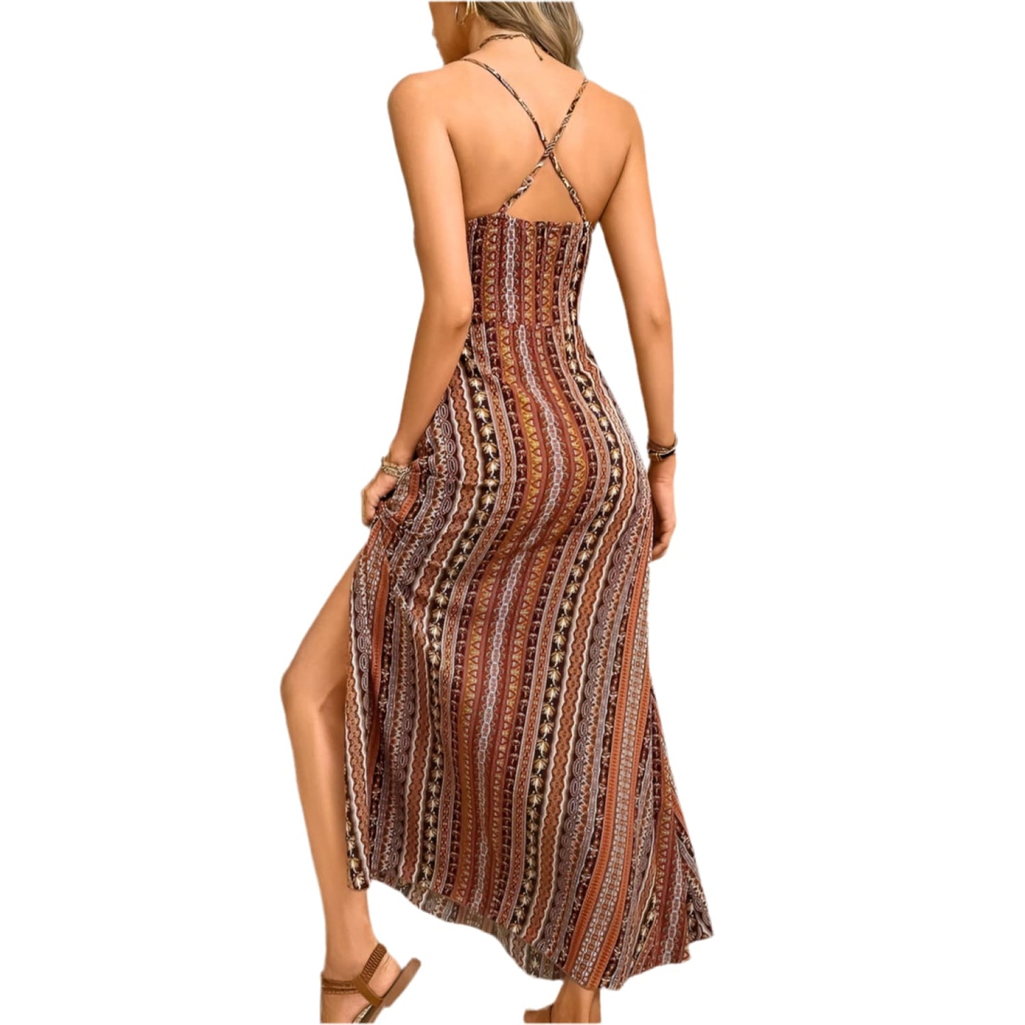 Bohemian Maxi Dress - DRESSES