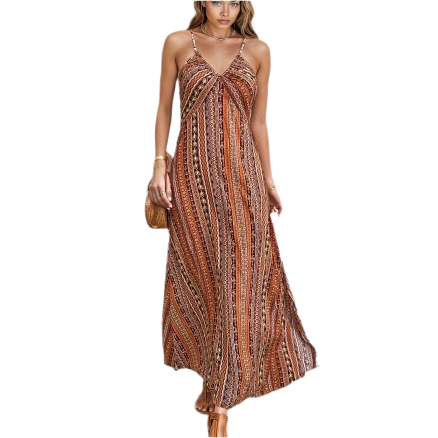 Bohemian Maxi Dress - DRESSES
