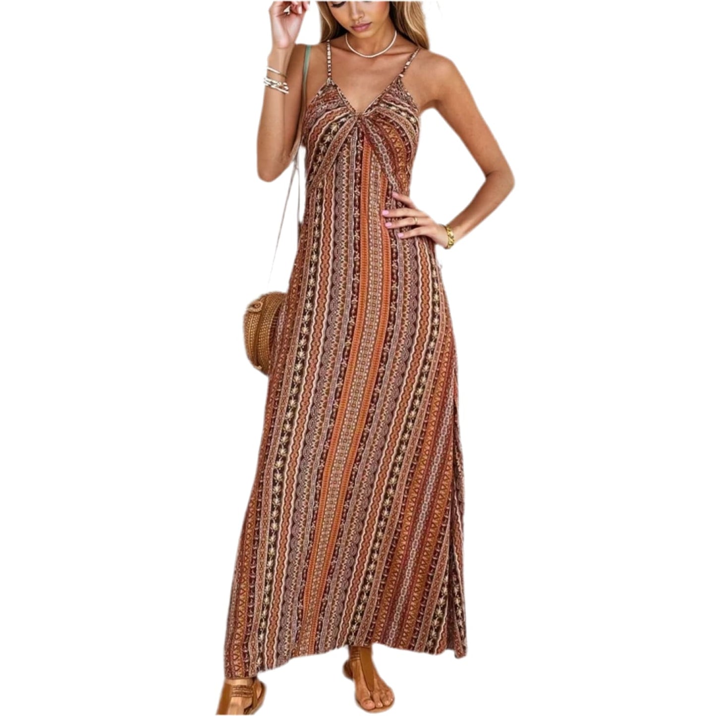 Bohemian Maxi Dress - DRESSES
