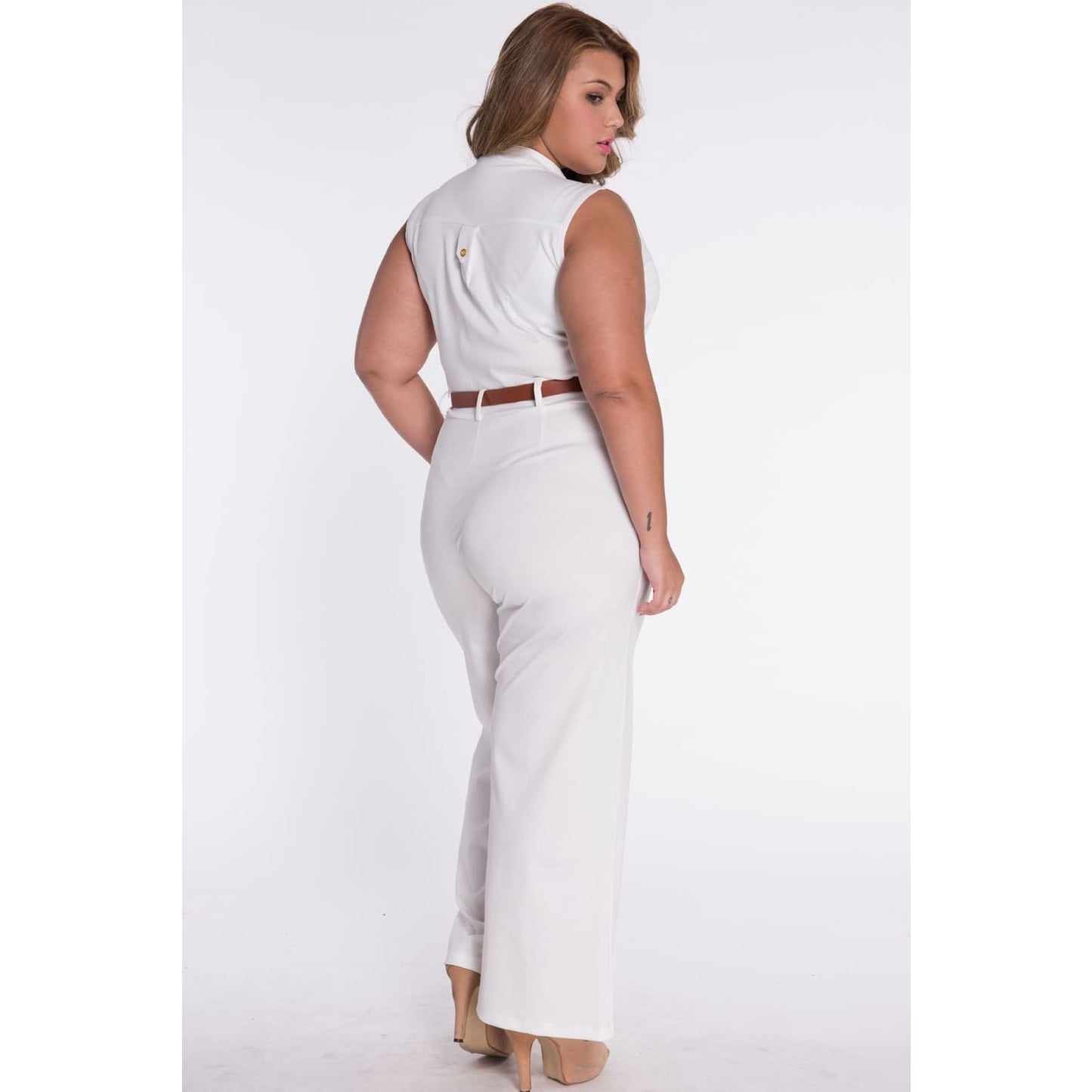 Belted Wide Leg Jumpsuit - Best YOU by HTS