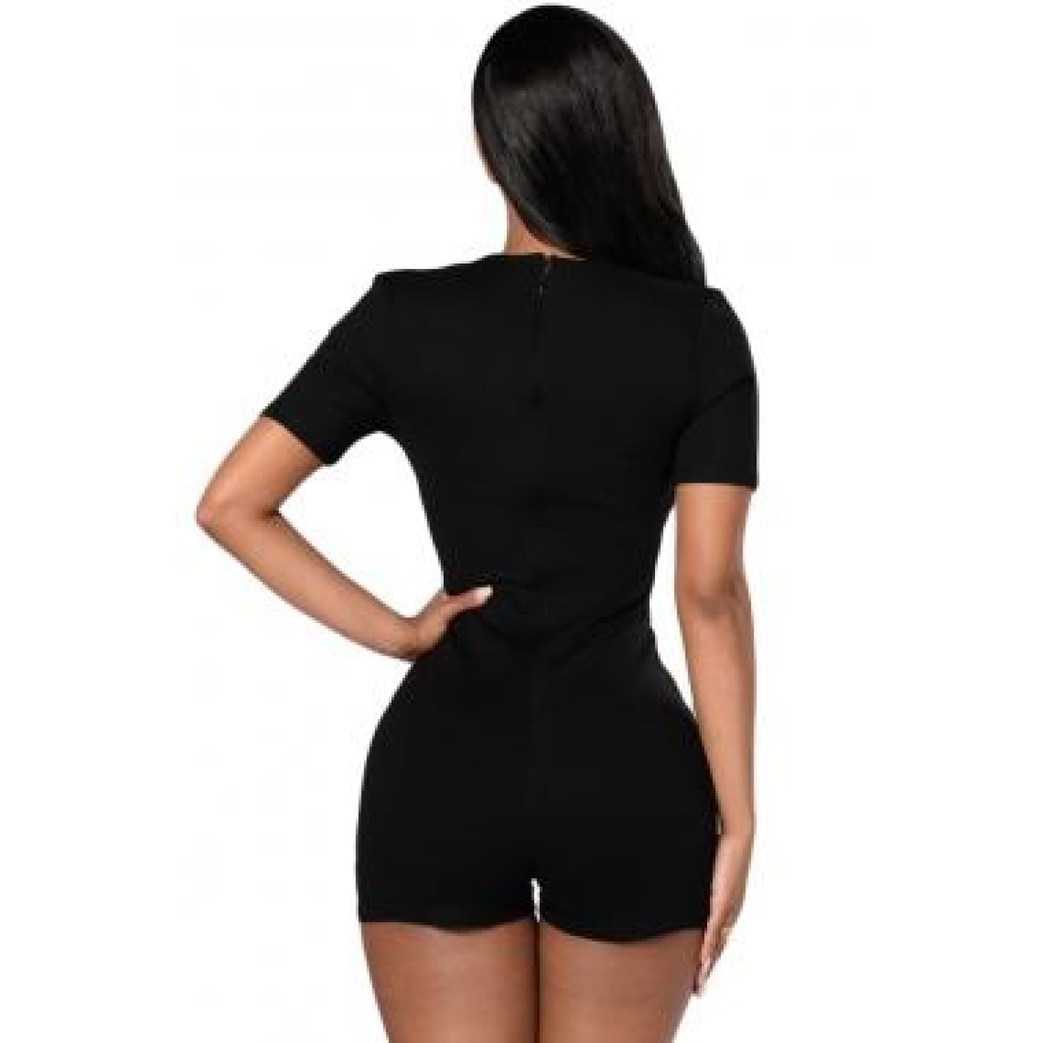 Black and White Color Block Romper - Best YOU by HTS