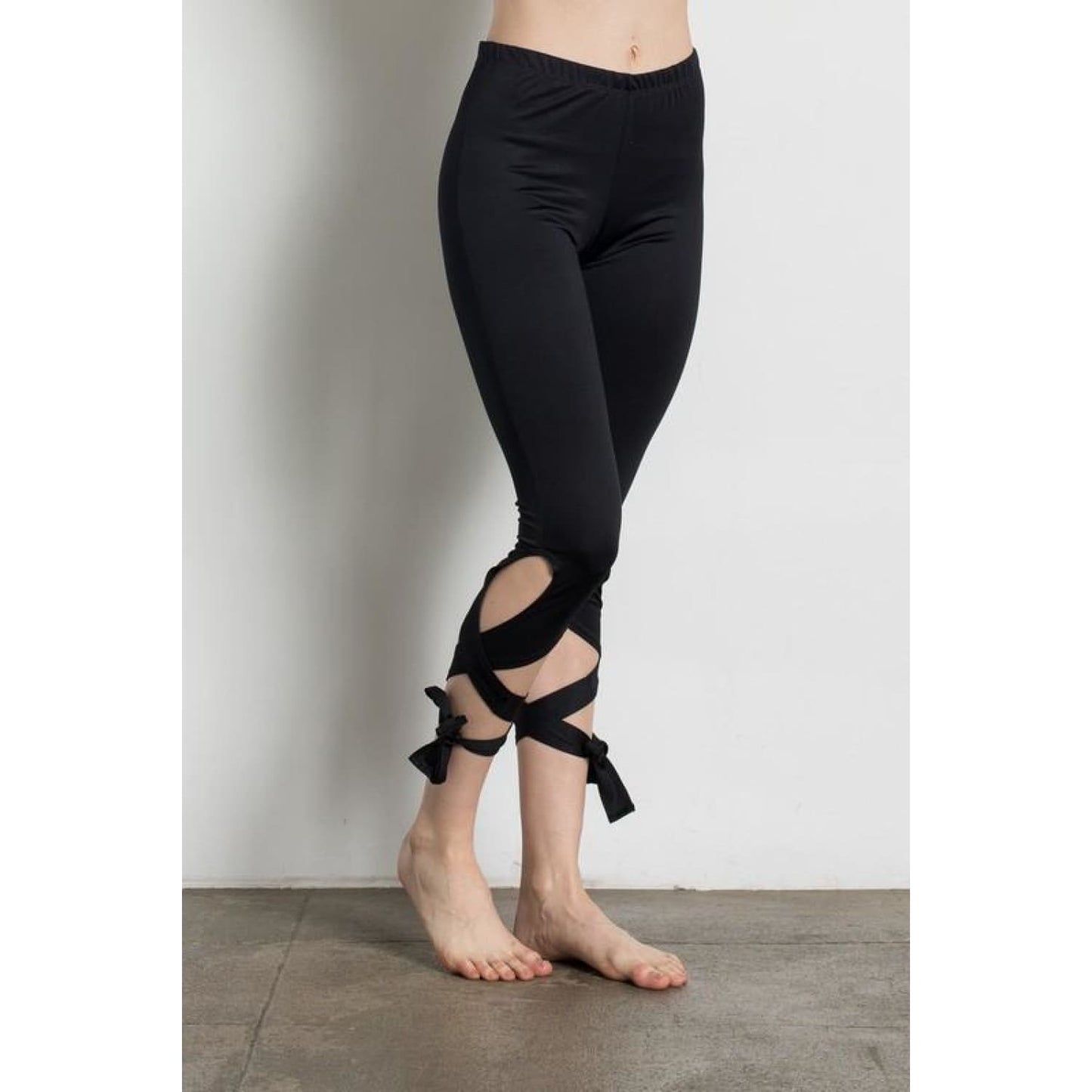 Black Ballerina Tie Leggings - Best YOU by HTS