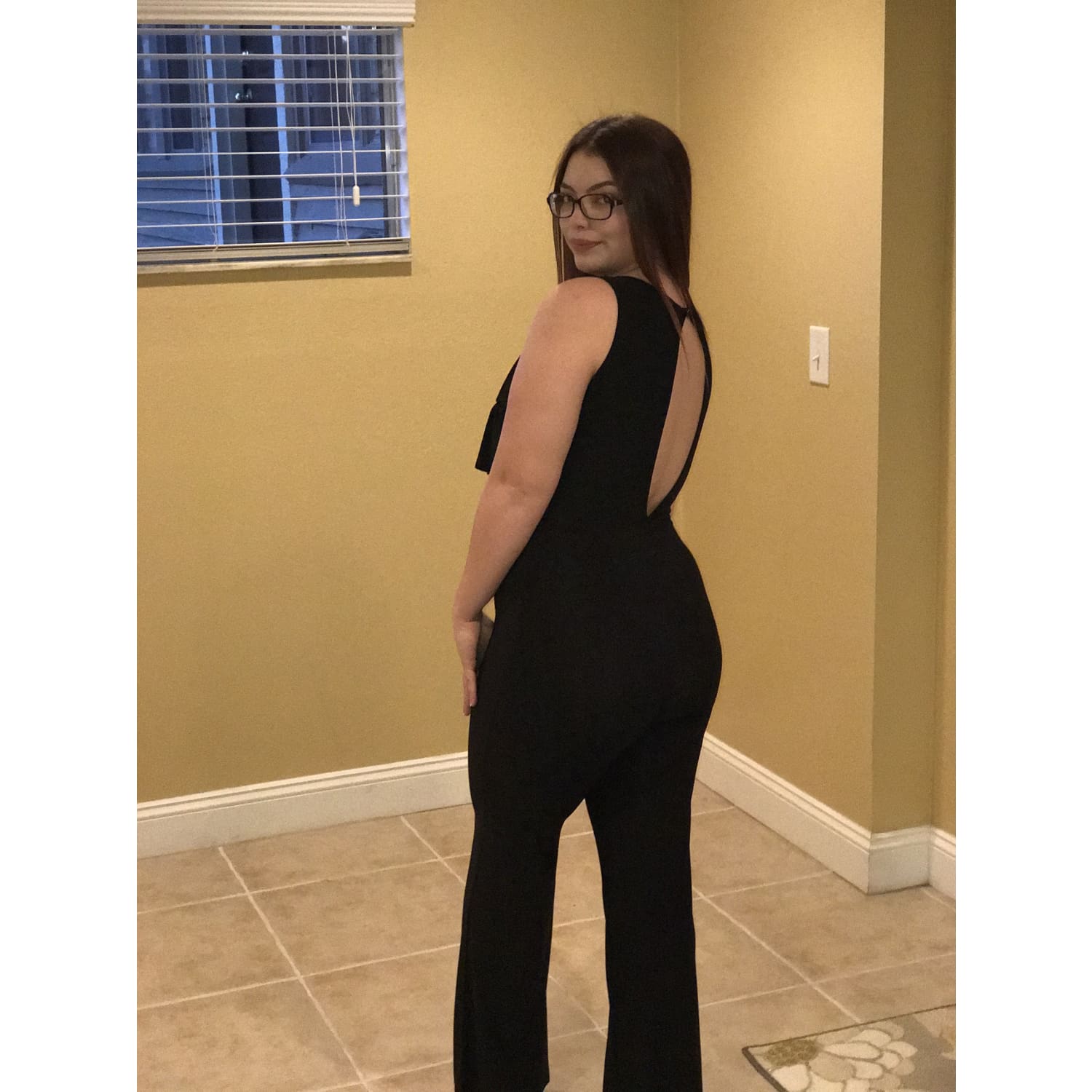 Black Layered Ruffle Jumpsuit - Best YOU by HTS