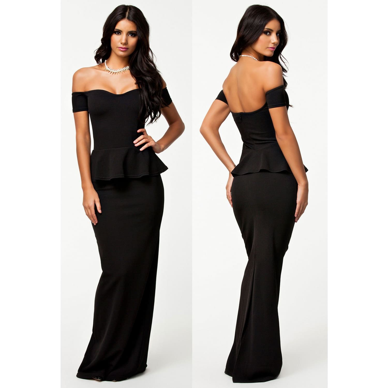 Black Off Shoulder Maxi Dress - Best YOU by HTS