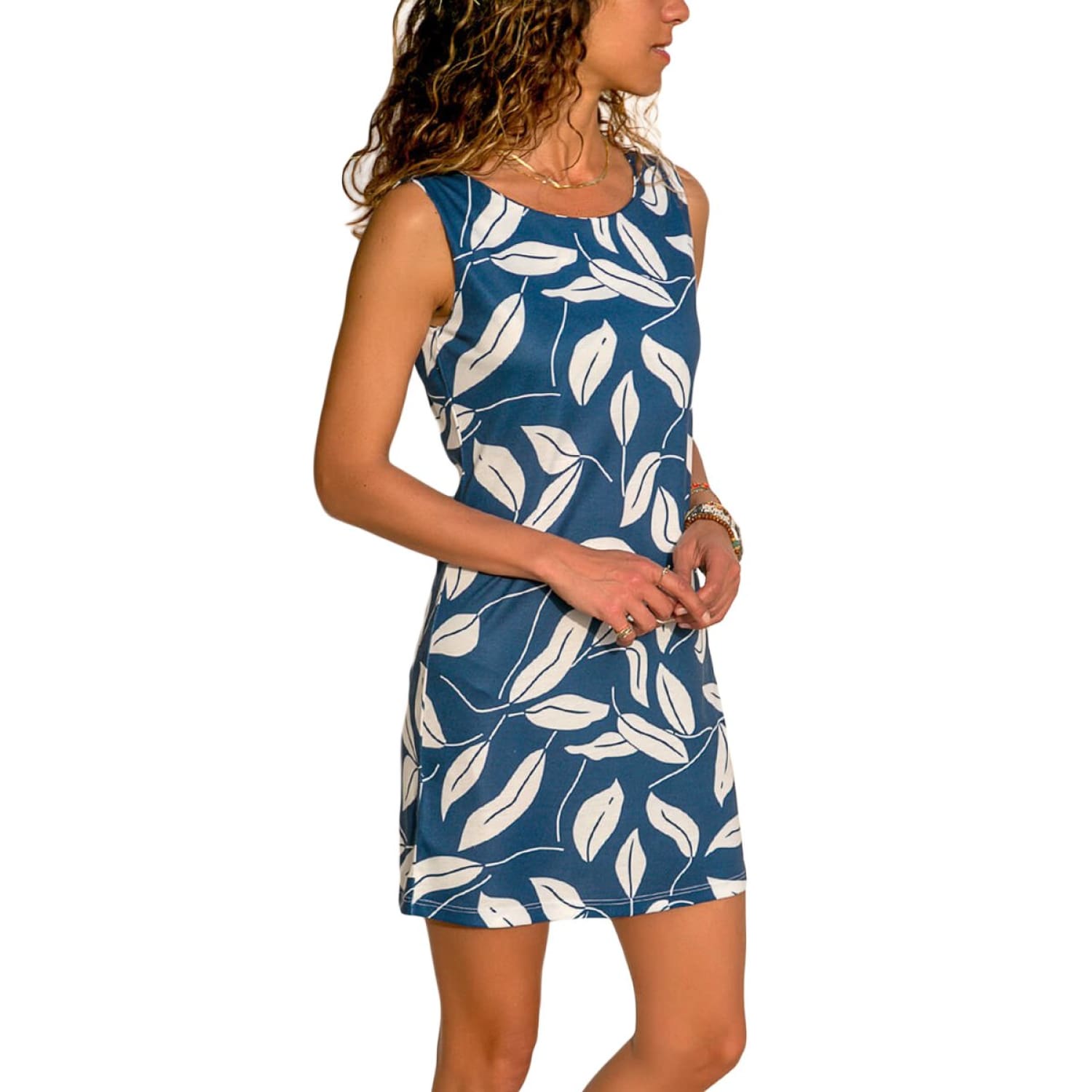 Blue Leaf Tank Dress - Best YOU by HTS