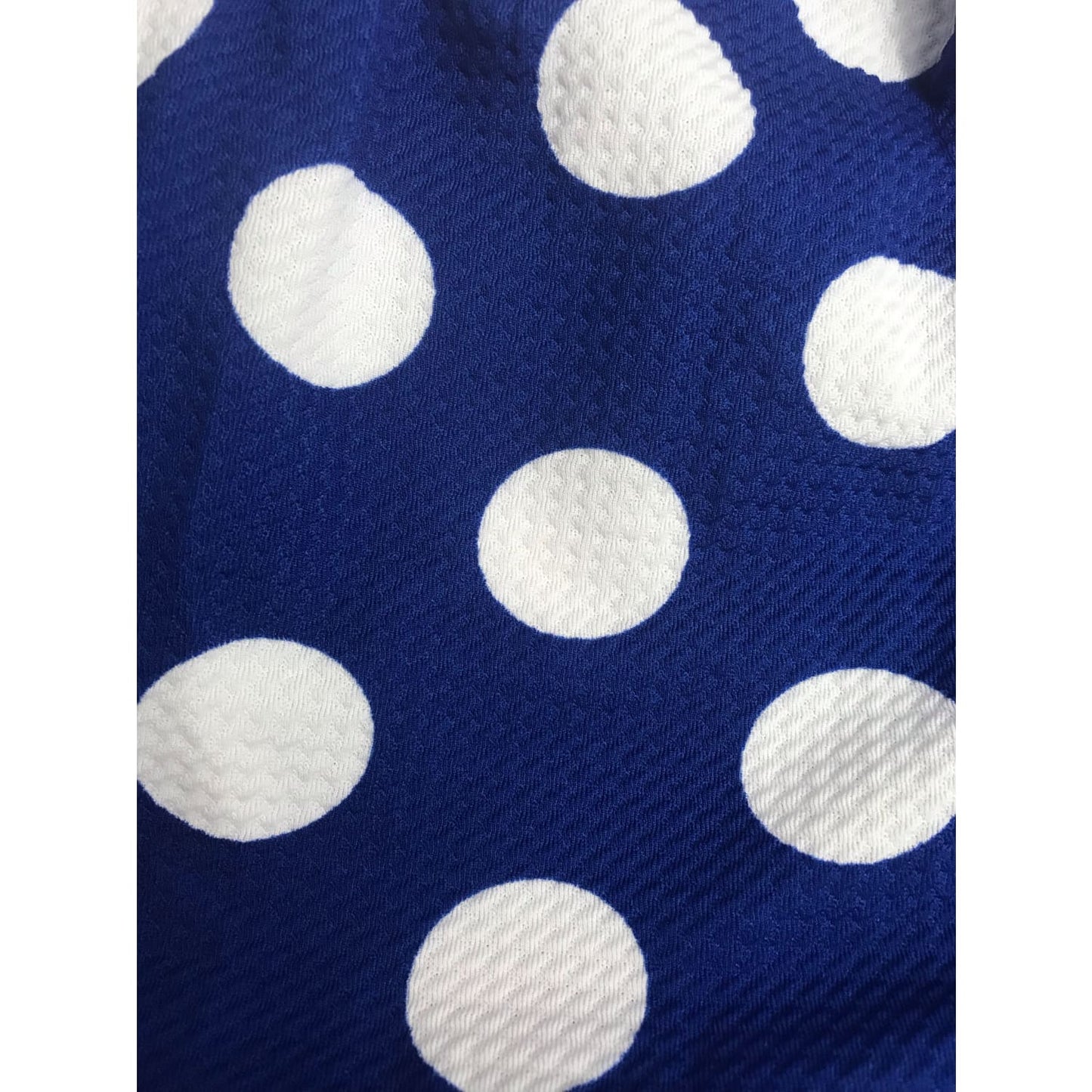 Blue Polka Dot Dress with Cut Outs - Best YOU by HTS