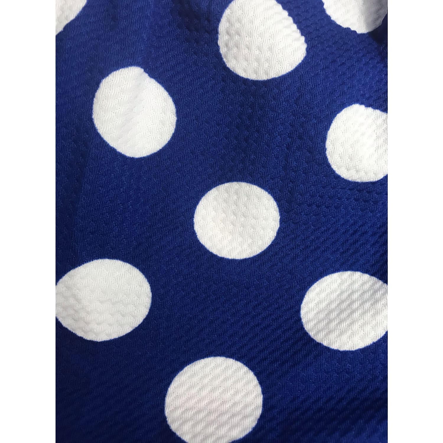 Blue Polka Dot Dress with Cut Outs - Best YOU by HTS