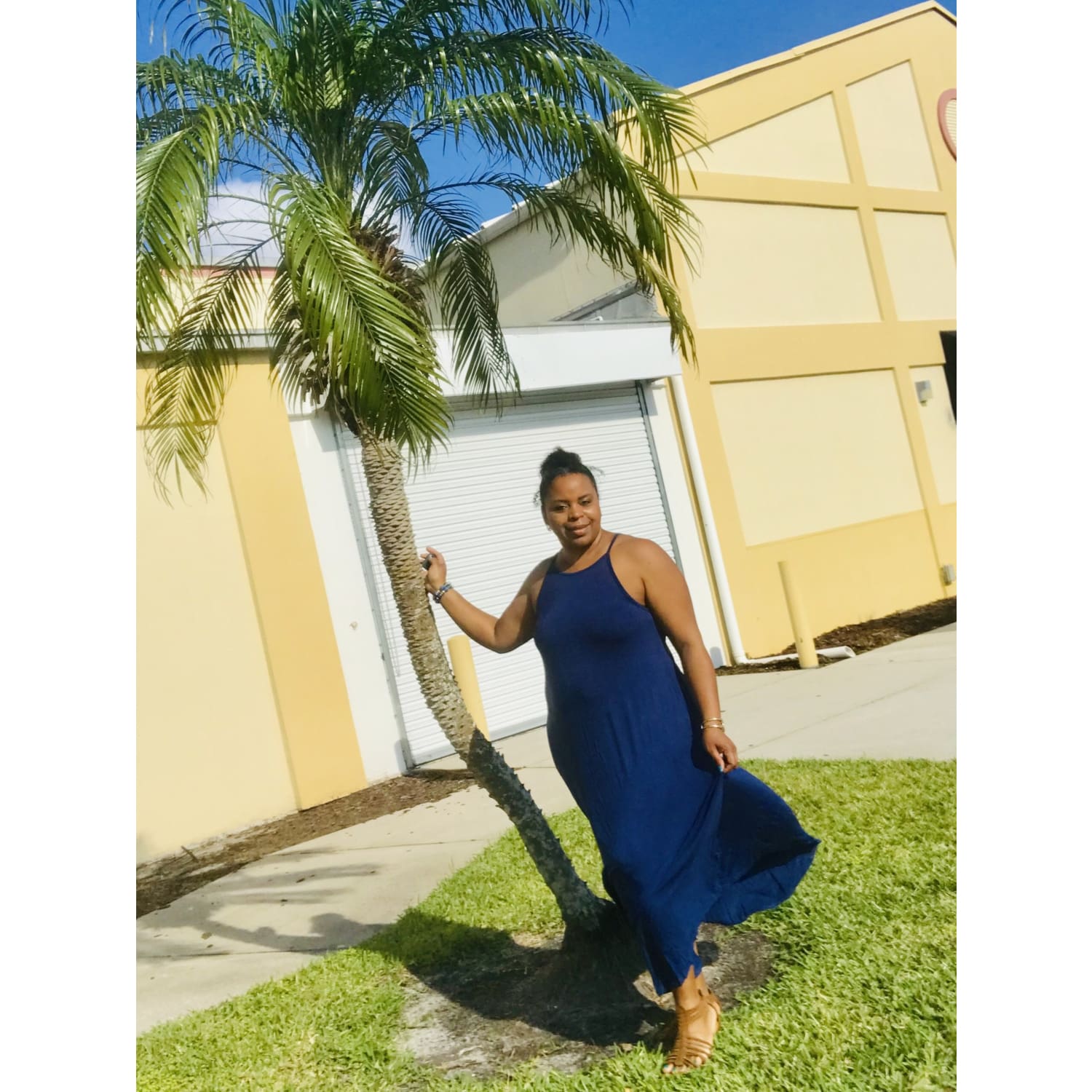 Blue Sexy Asymmetric Maxi Dress - Best YOU by HTS