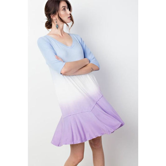 Blue Tie Dye Tunic Dress - Best YOU by HTS