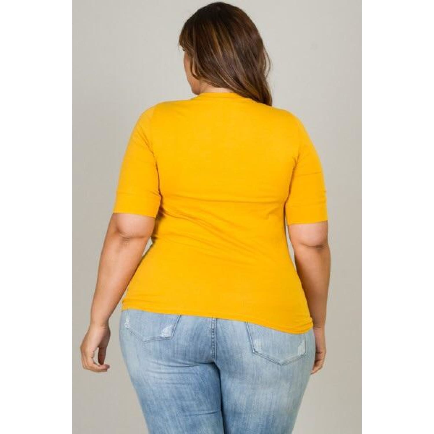 Curvaceous Plus Size Tee Top - Best YOU by HTS