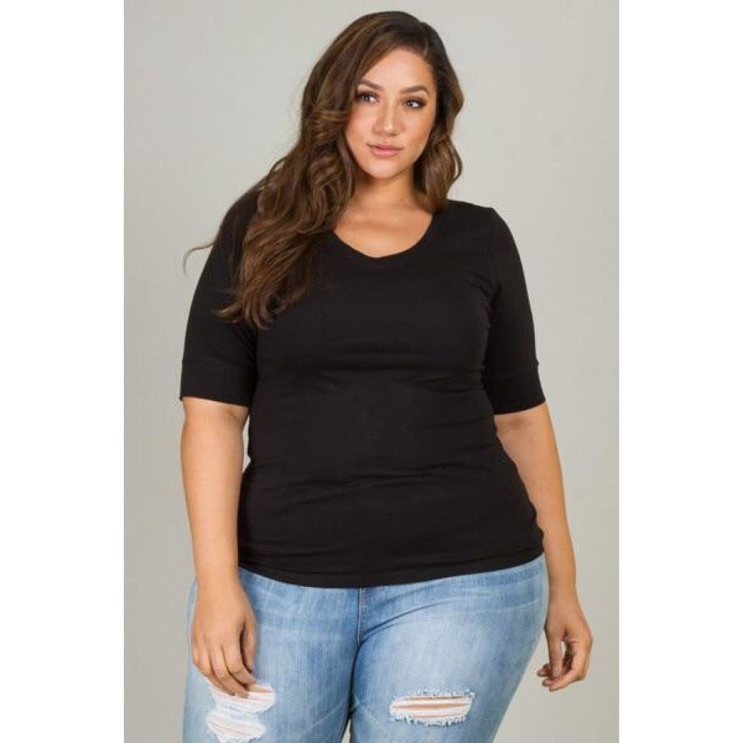 Curvaceous Plus Size Tee Top - Best YOU by HTS