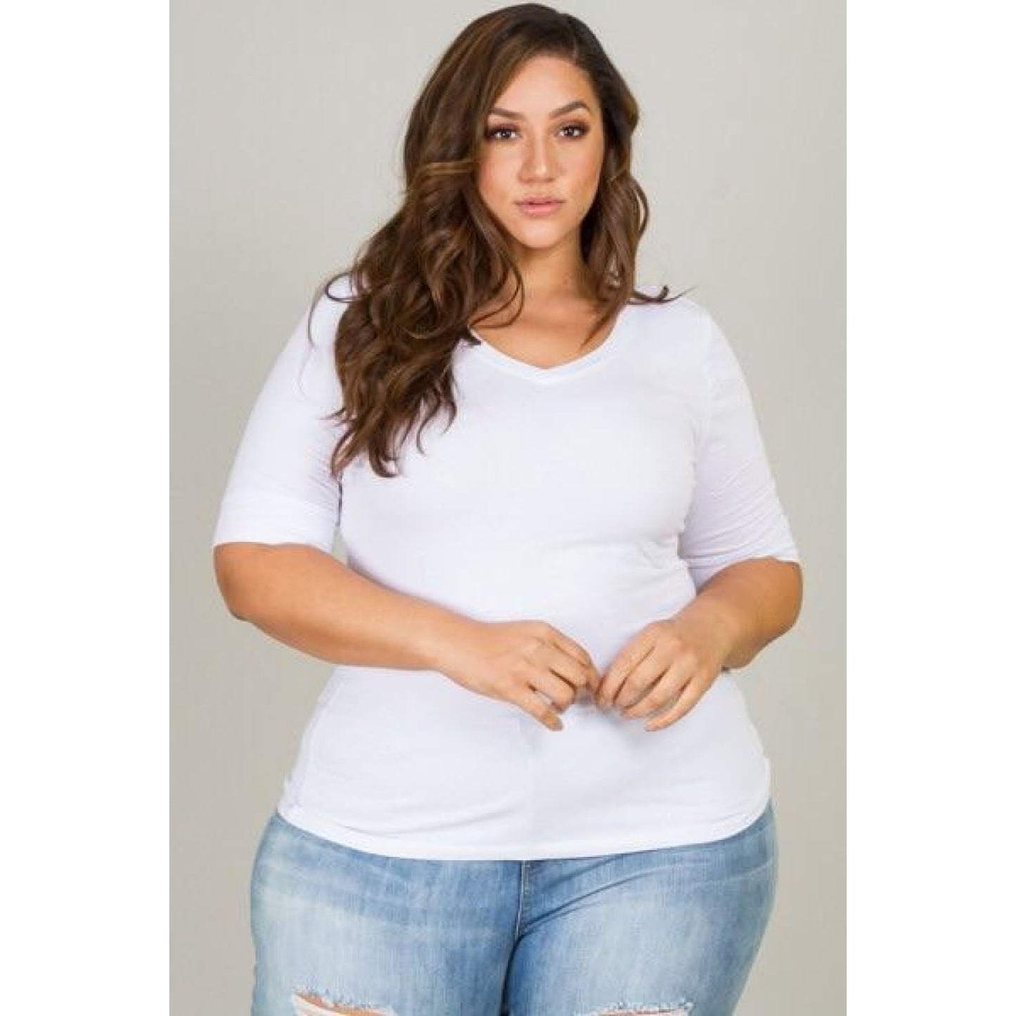 Curvaceous Plus Size Tee Top - Best YOU by HTS