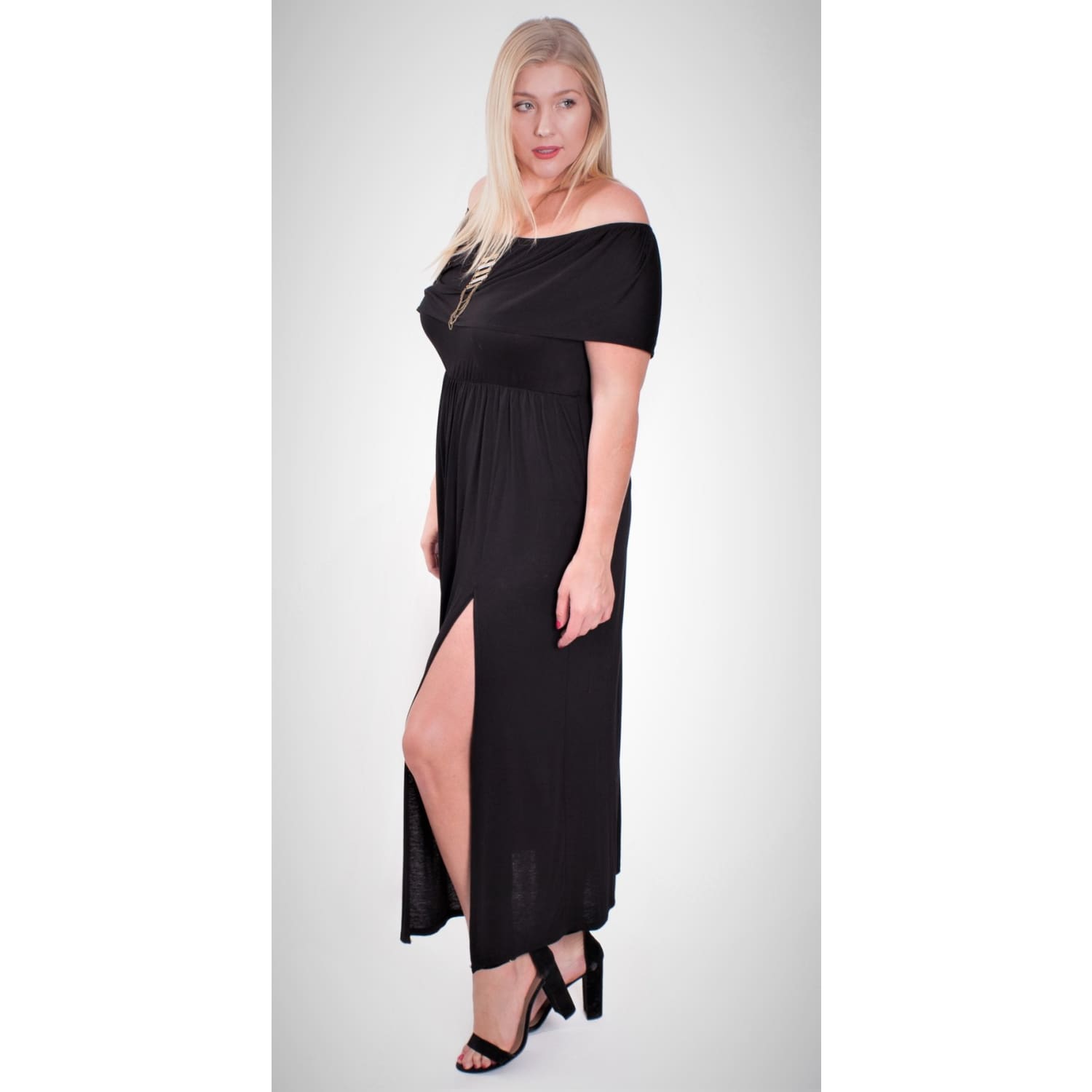 Extra Plus Off Shoulder Maxi - DRESSES