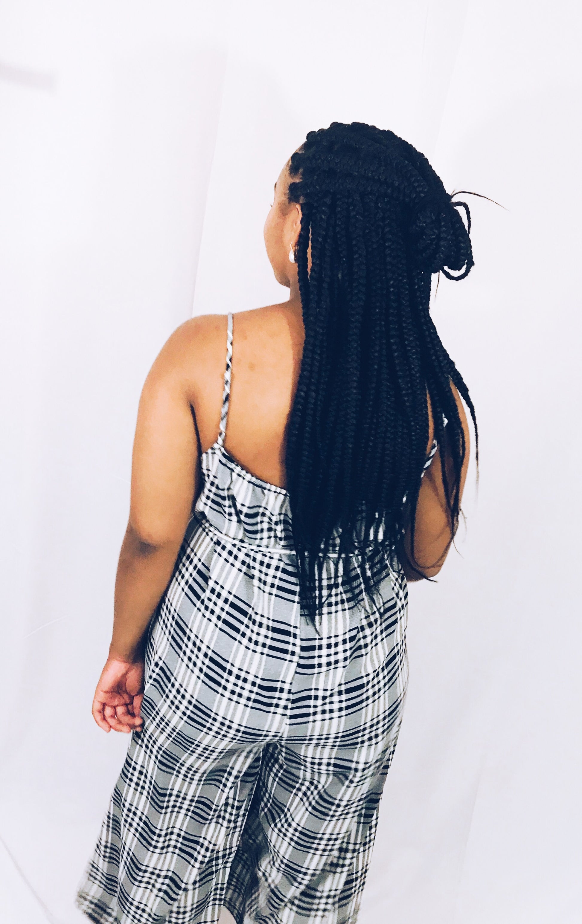 Black White Checkers Plus Size Jumpsuit 18W - Best YOU by HTS