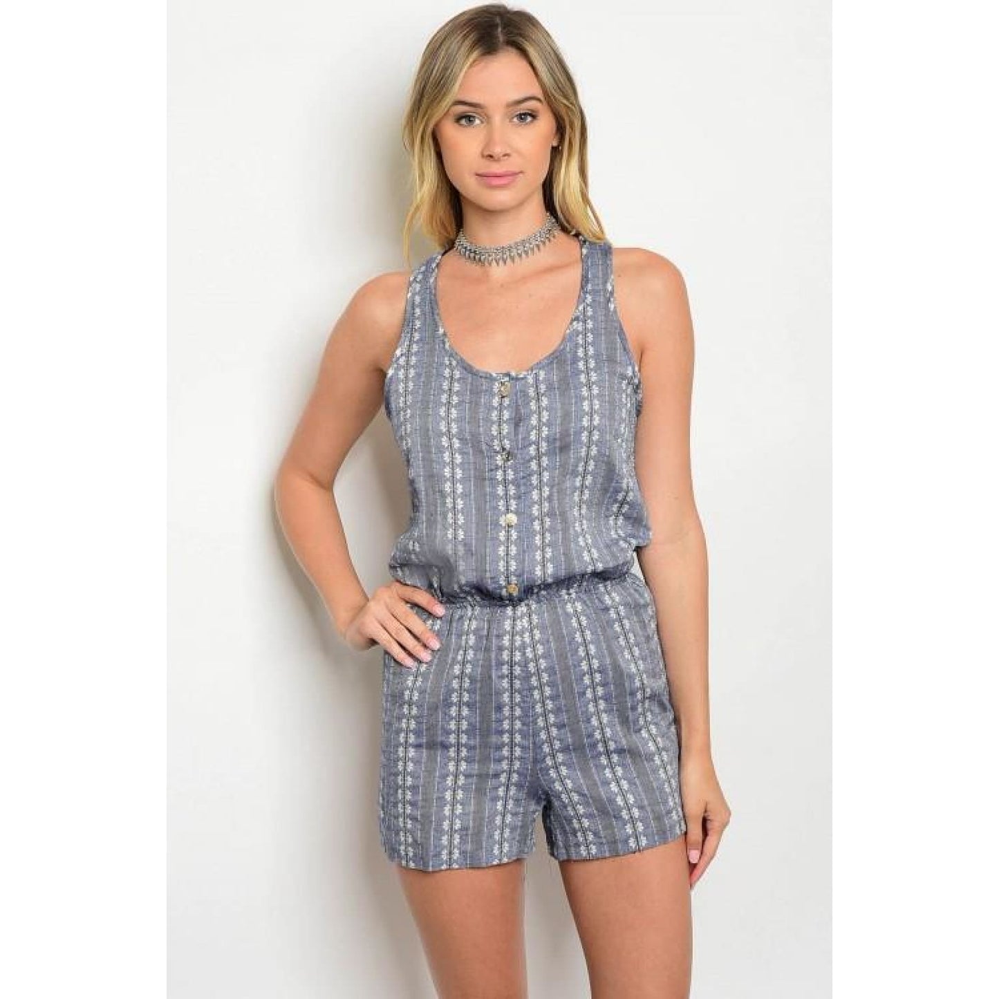 Indigo & Ivory Romper - Best YOU by HTS