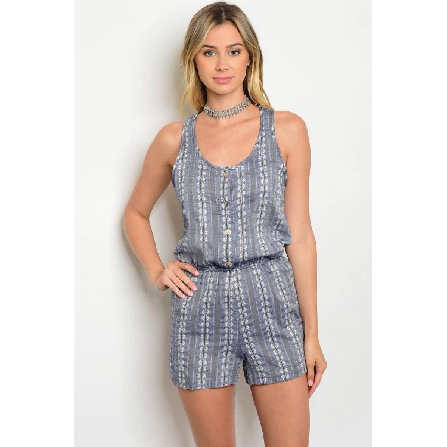 Indigo & Ivory Romper - Best YOU by HTS