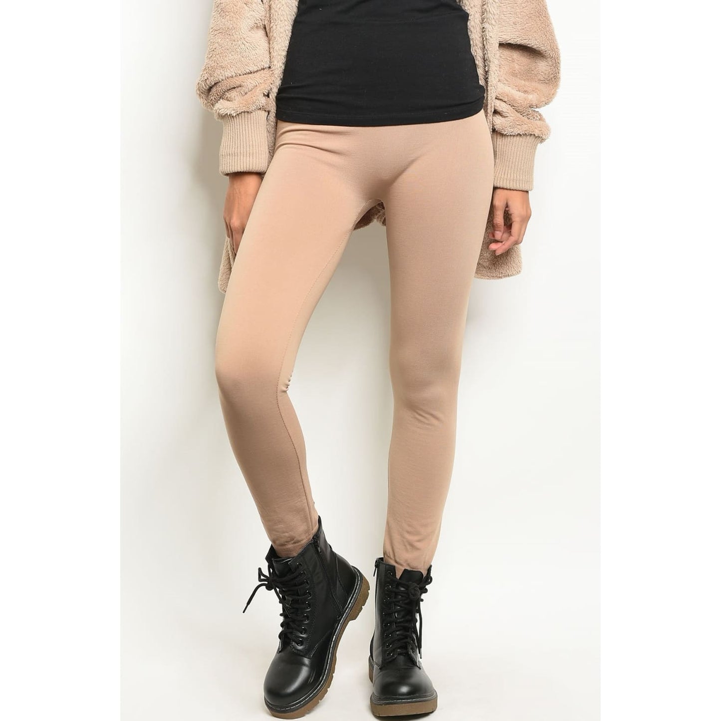 Mocha One Size Regular Leggings - Best YOU by HTS