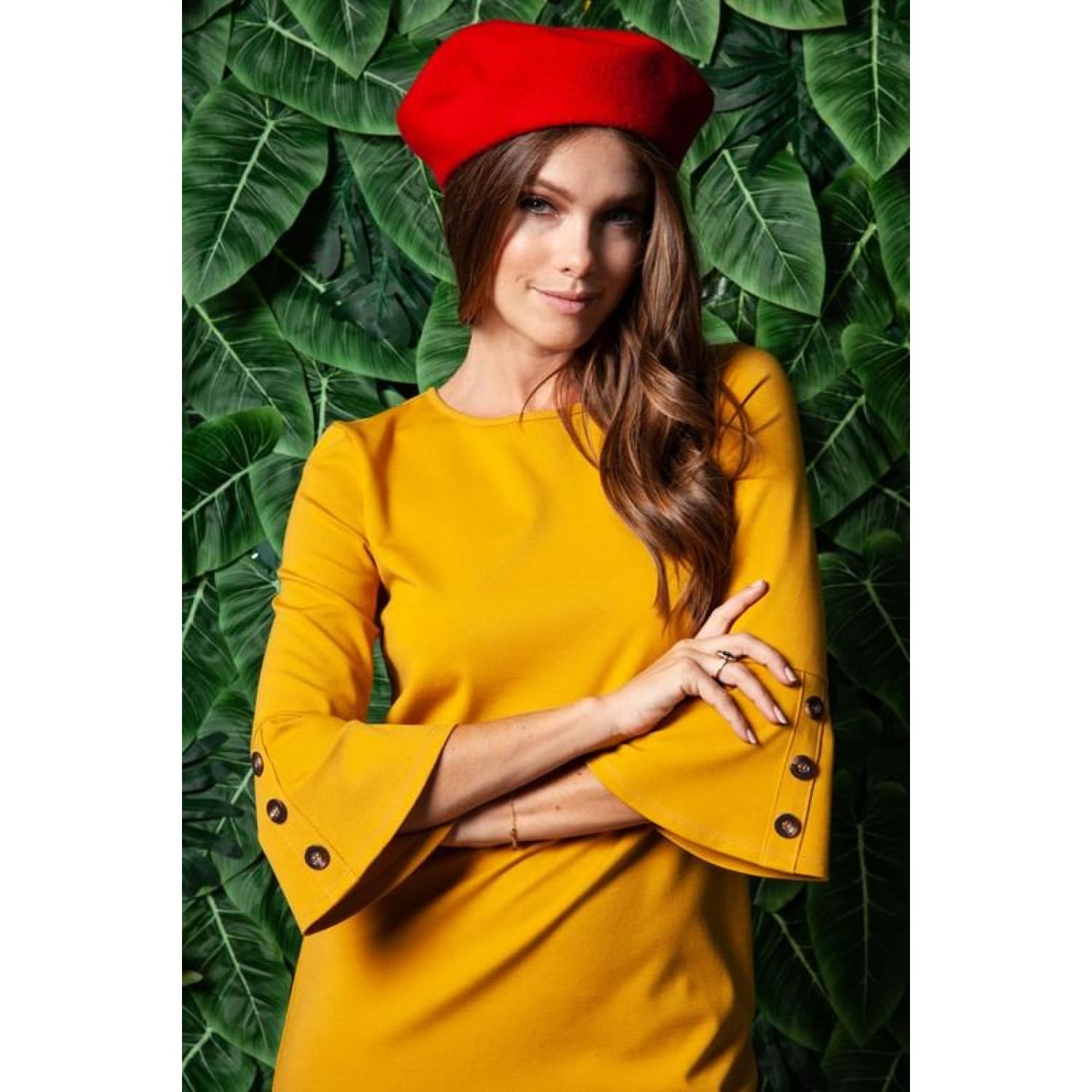 Mustard Bell Shift Dress - Best YOU by HTS