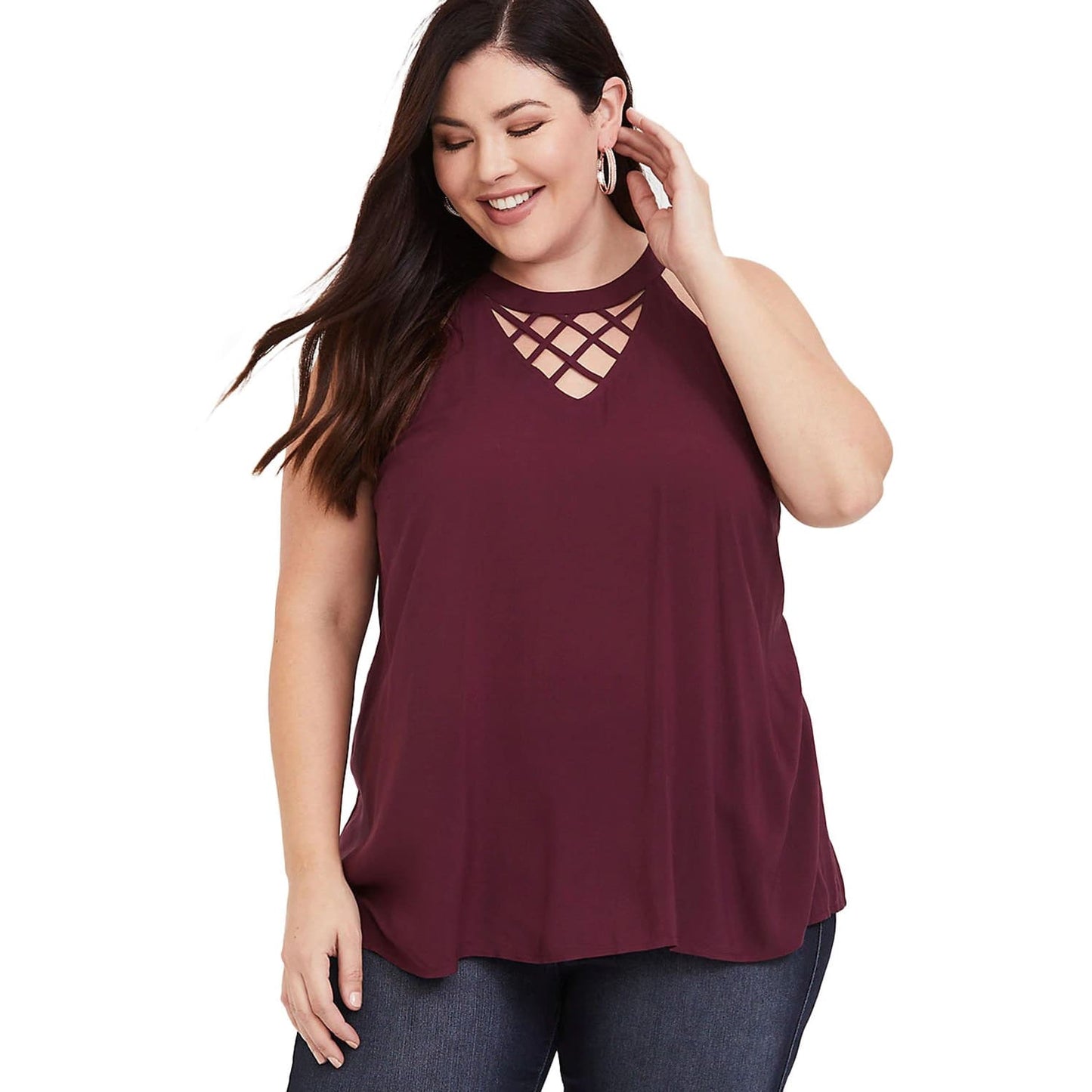 Plus Size Goddess Top - Burgundy - Best YOU by HTS