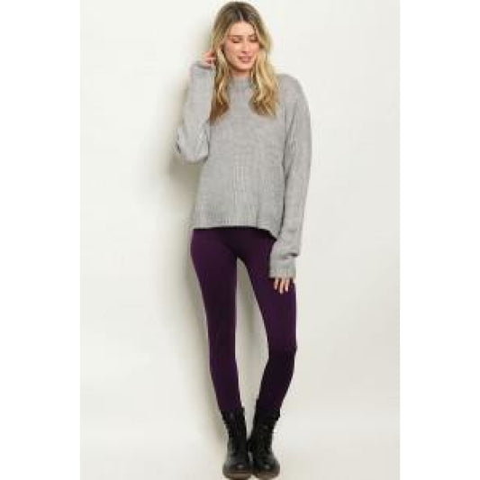 Purple One Size Regular Leggings - Leggings