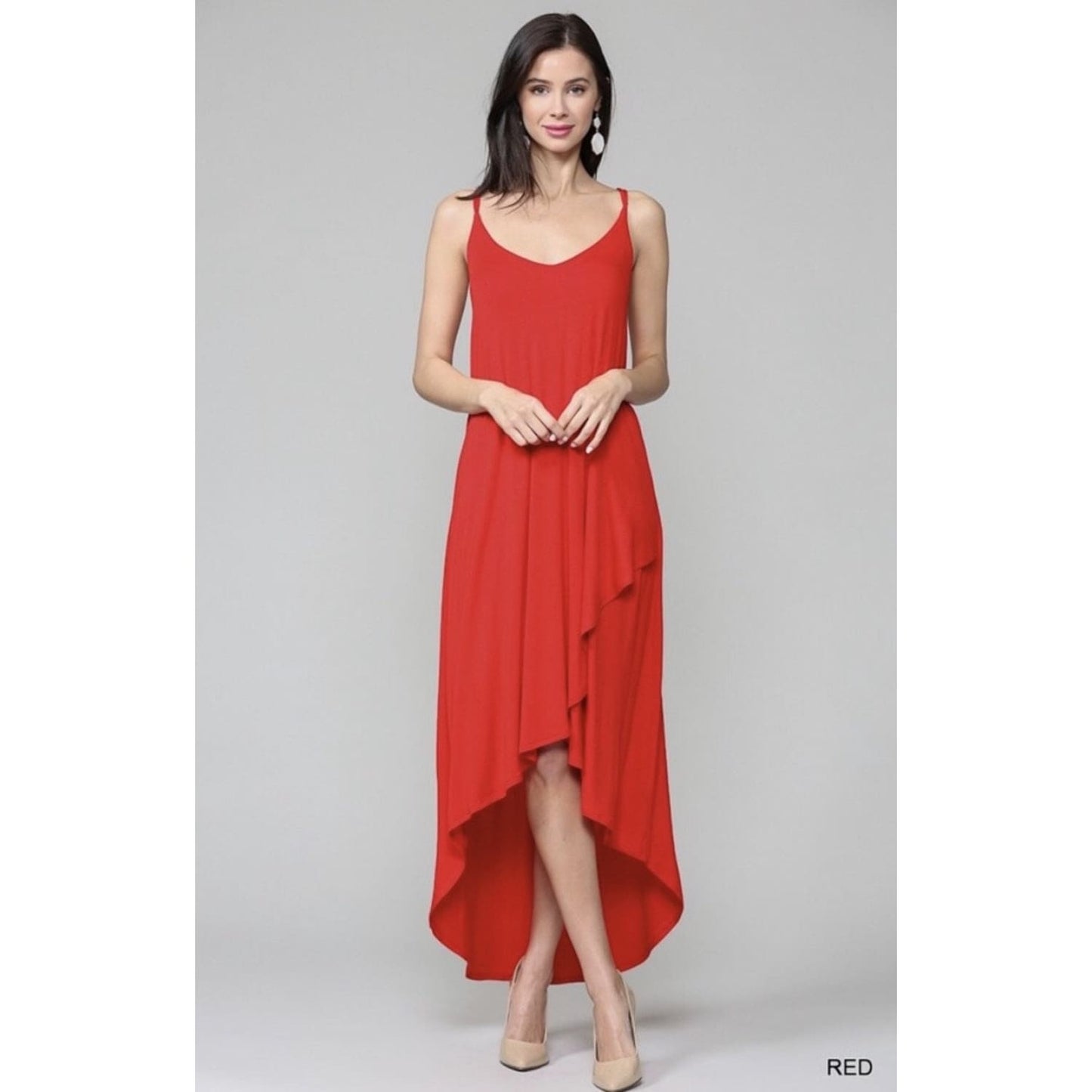 Red Hot Maxi Dress - DRESSES