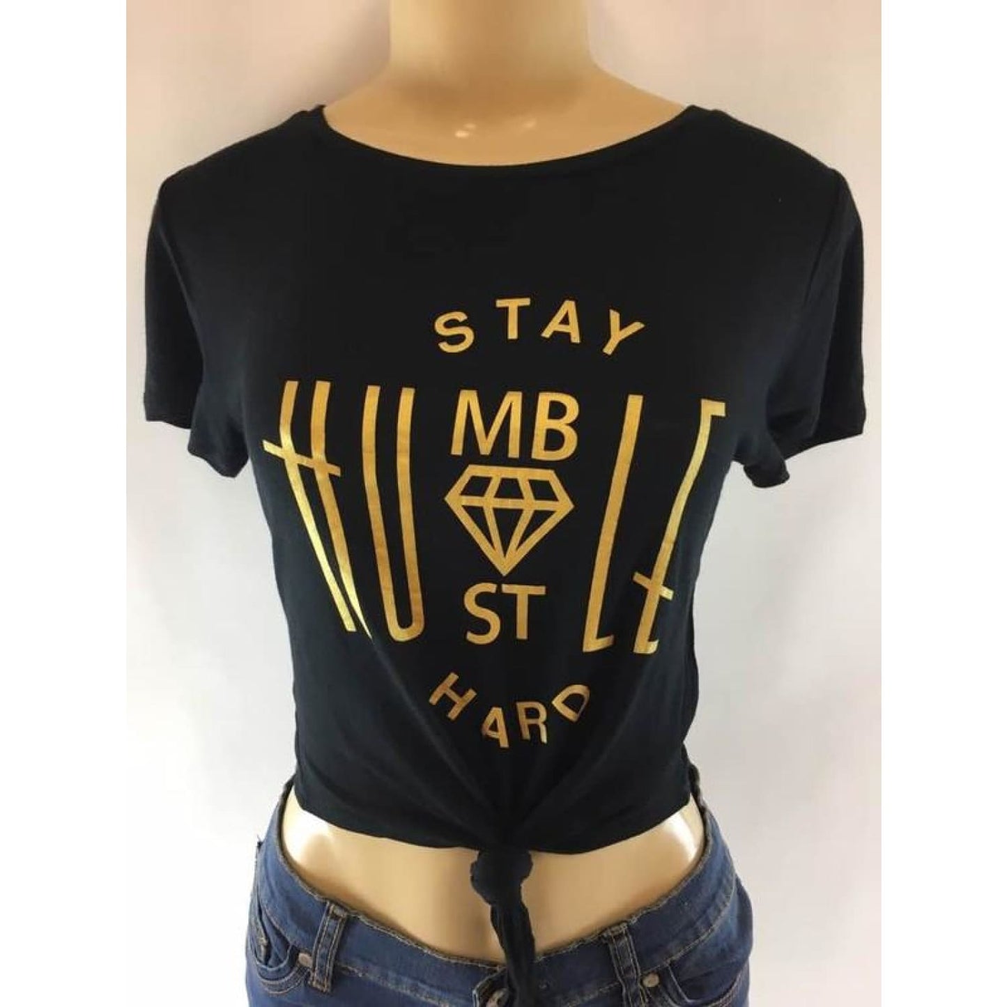 Stay Humble Hustle Hard Crop Top - Best YOU by HTS