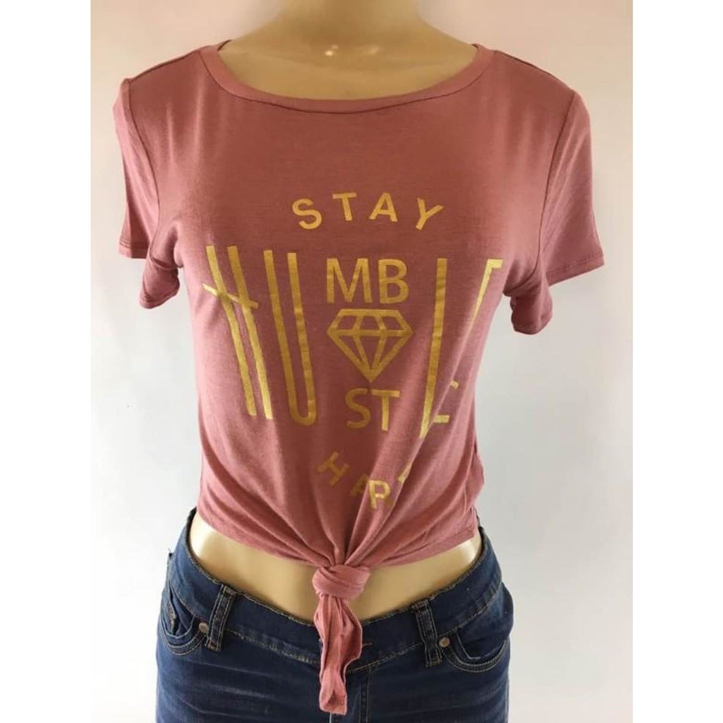 Stay Humble Hustle Hard Crop Top - Best YOU by HTS