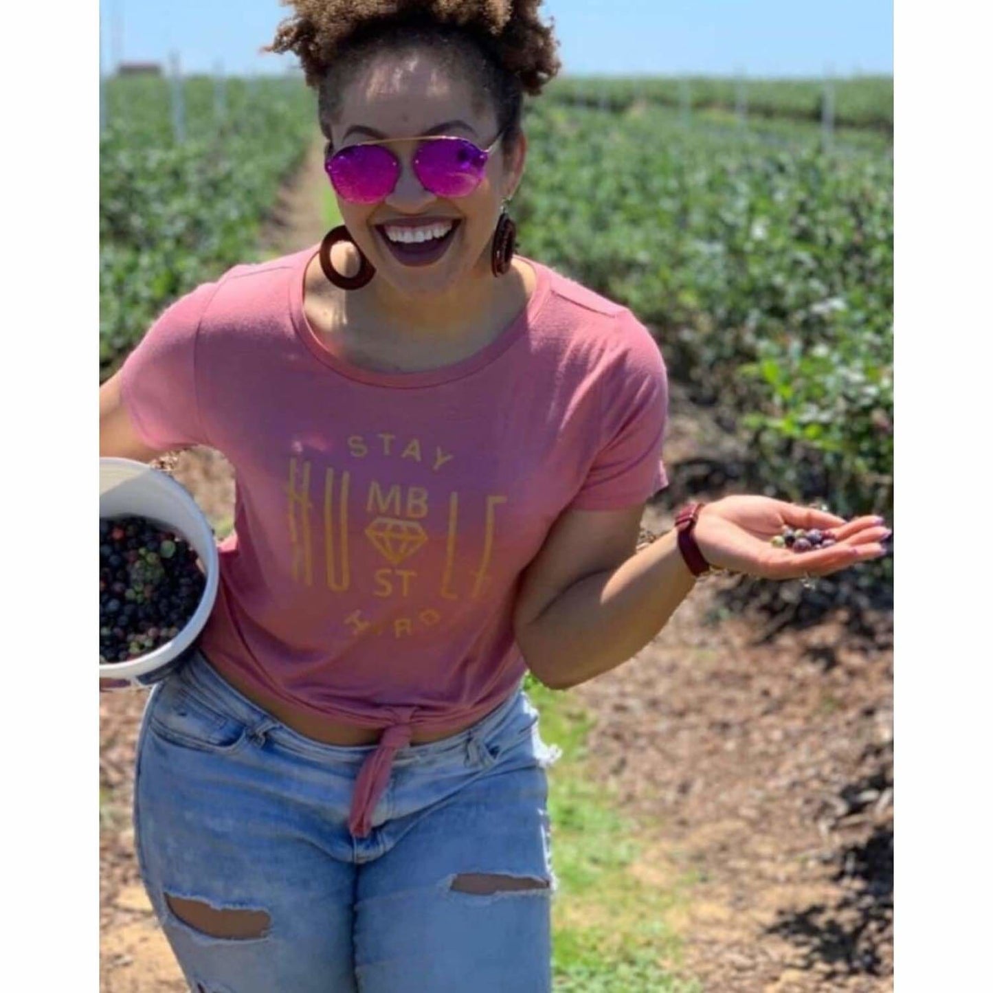 Stay Humble Hustle Hard Plus Crop Top - Best YOU by HTS