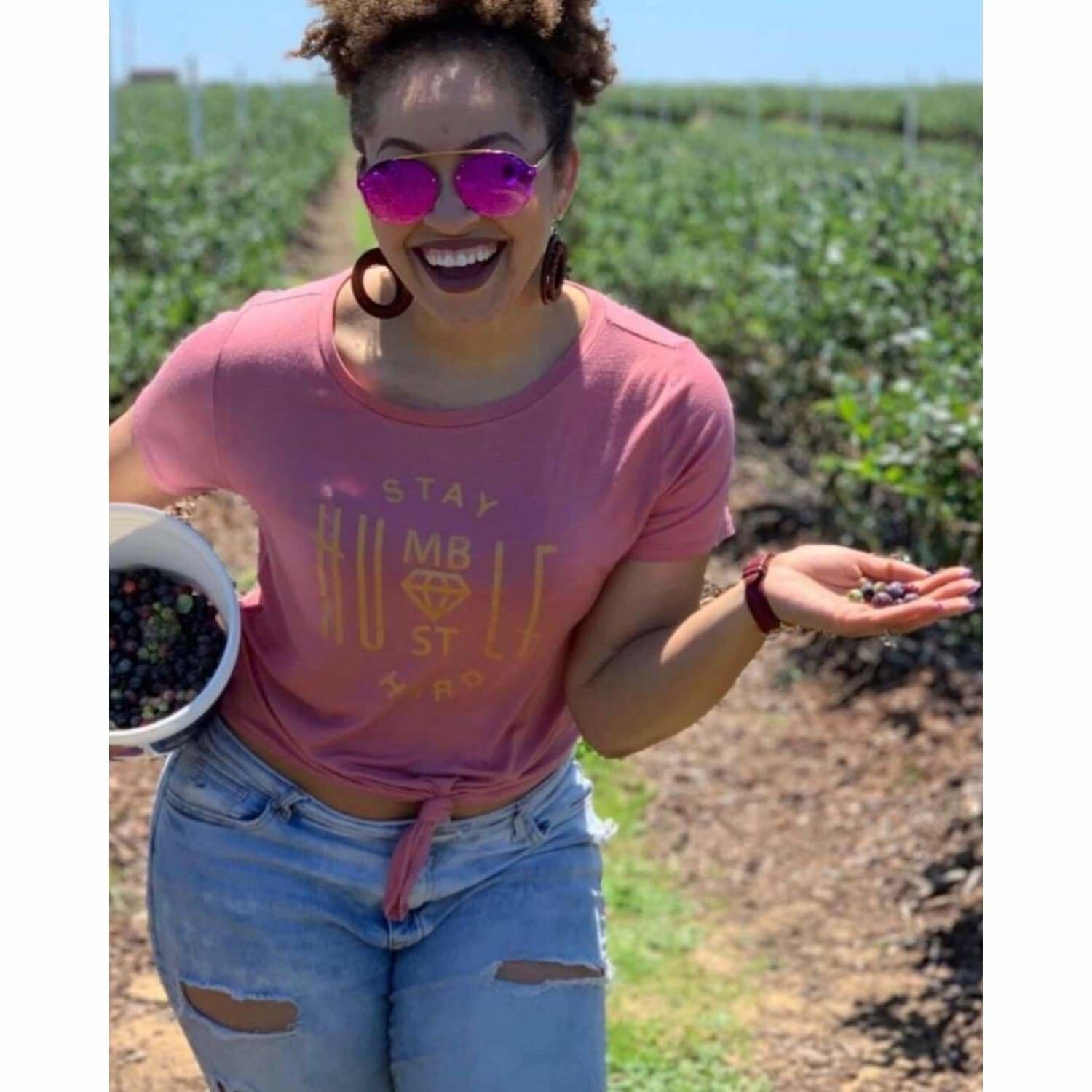 Stay Humble Hustle Hard Plus Crop Top - Best YOU by HTS
