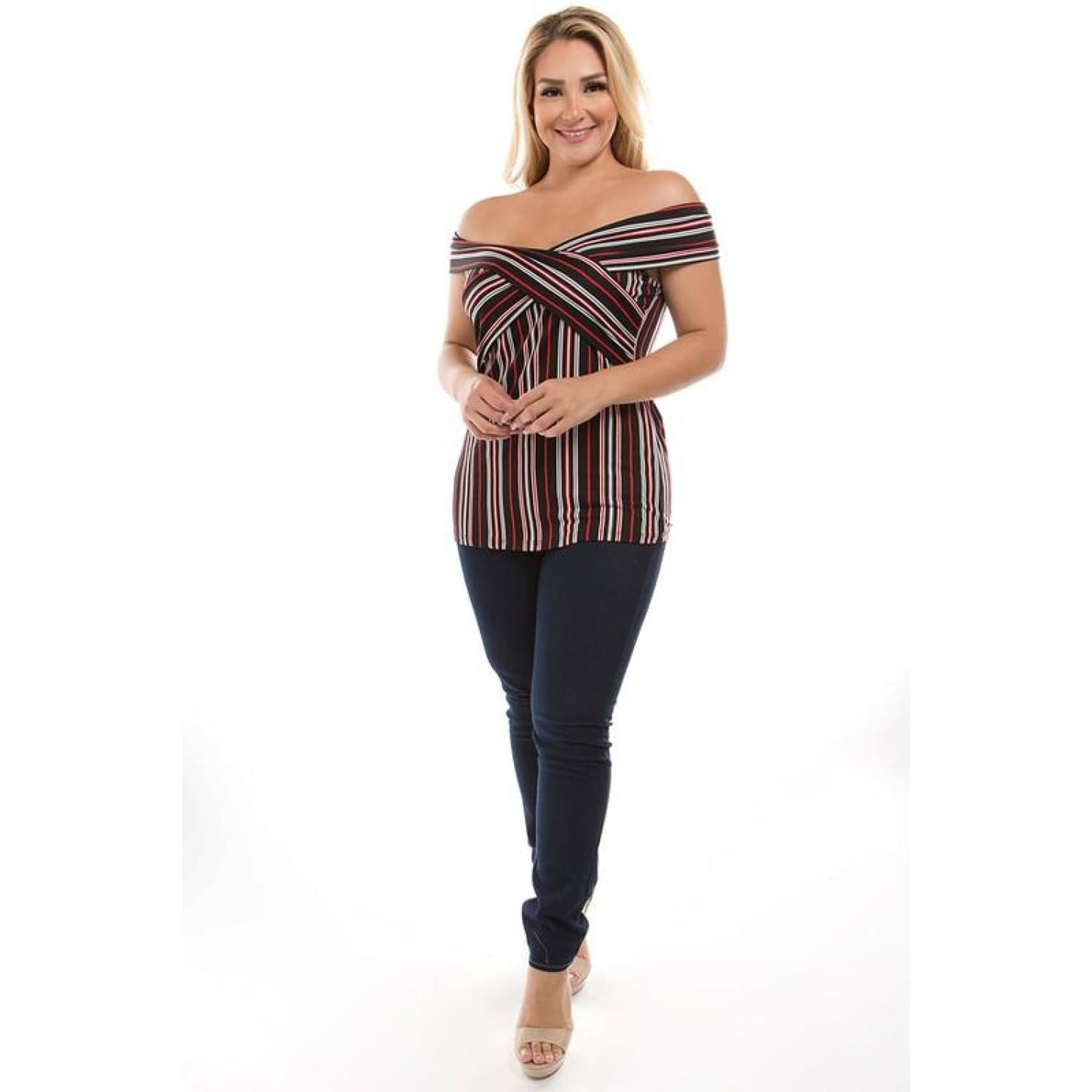Sweetheart Off Shoulder Plus Size Top - Best YOU by HTS
