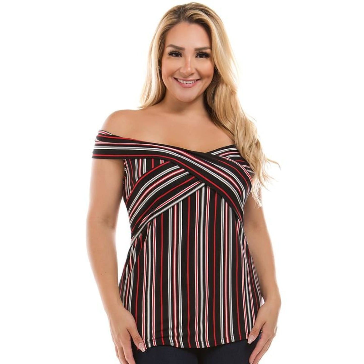 Sweetheart Off Shoulder Plus Size Top - Best YOU by HTS
