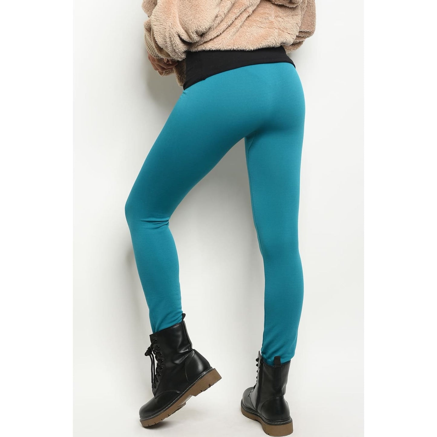 Teal One Size Regular Leggings - Best YOU by HTS