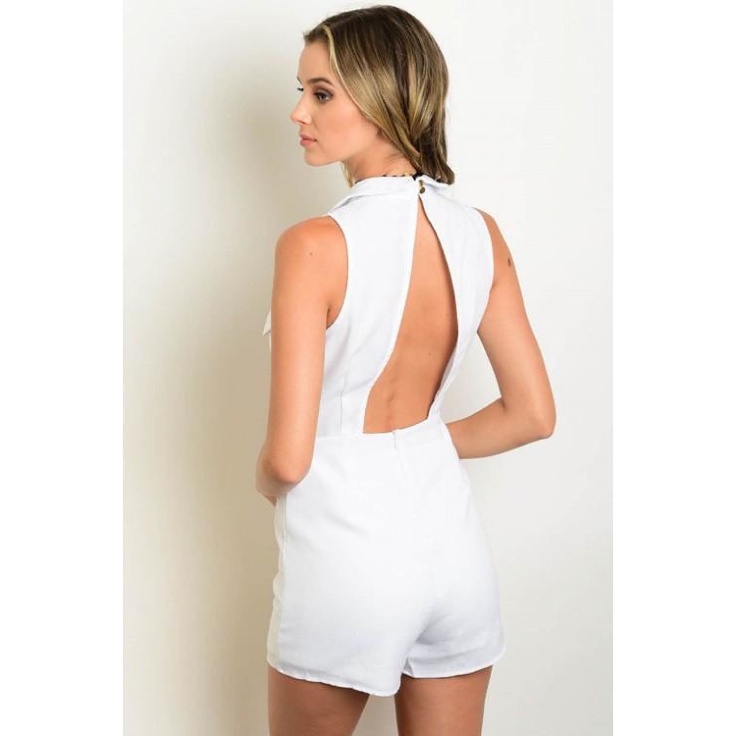 White Cotton Romper - Best YOU by HTS