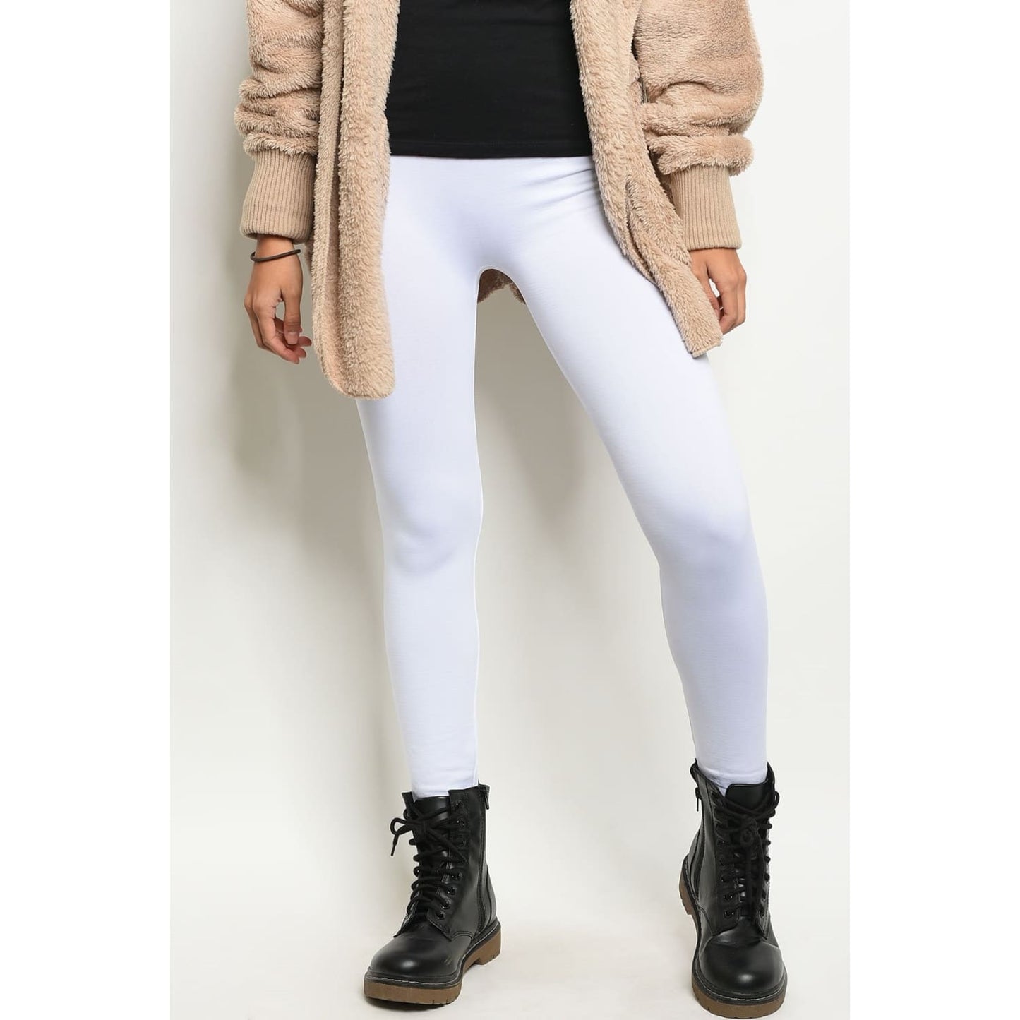 White One Size Regular Leggings - Best YOU by HTS