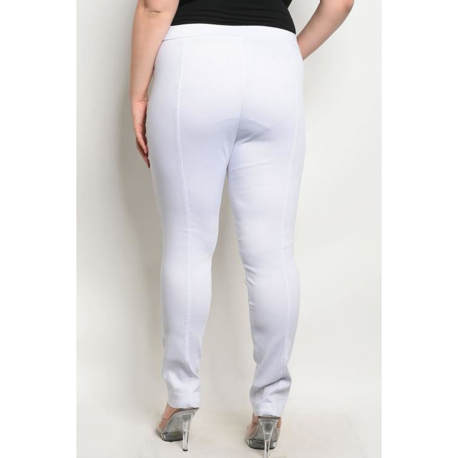 White Pencil Pants Plus - Best YOU by HTS