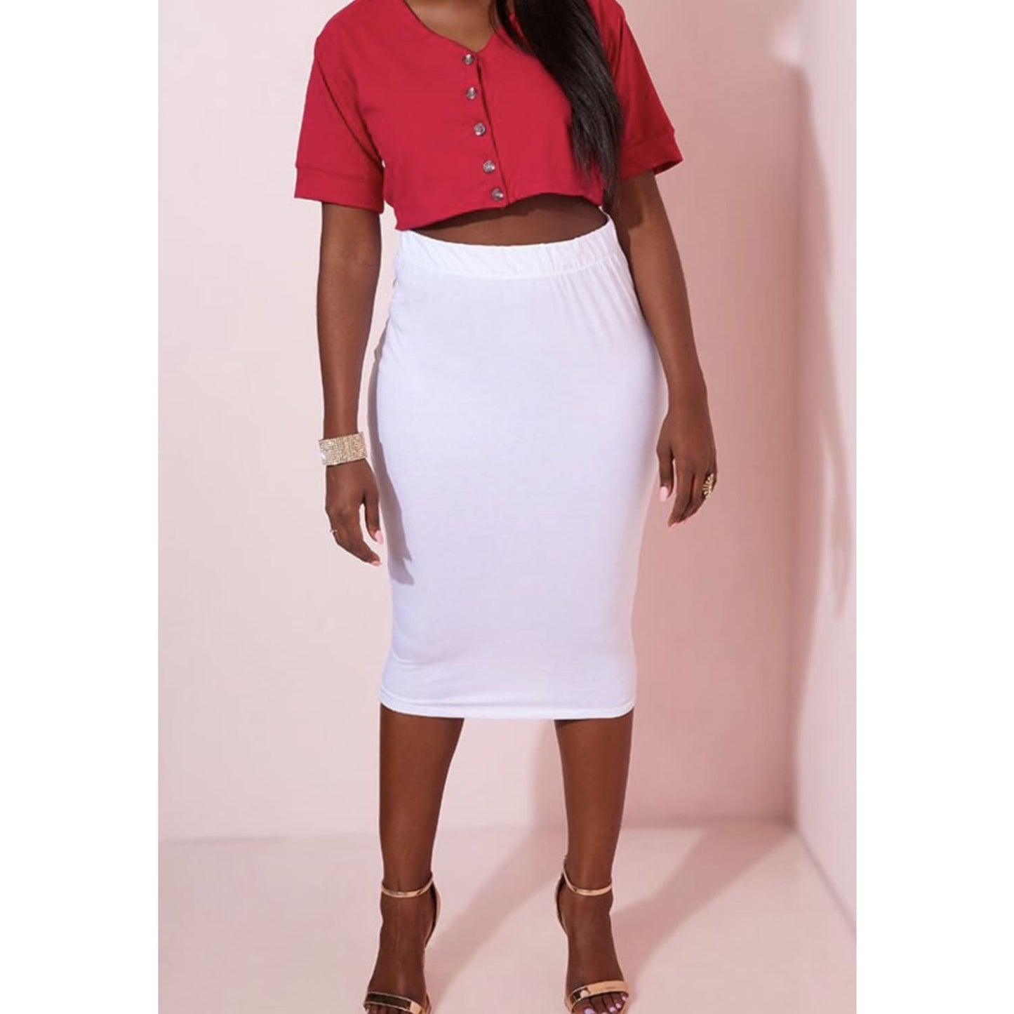 White Pencil Skirt - Best YOU by HTS